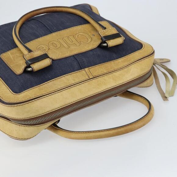 Chloe Tote Bag Denim Blue Auth gh1478 - Picture 6 of 16